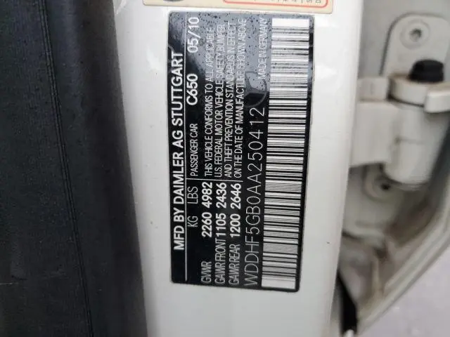 2010 MERCEDES-BENZ E 350  