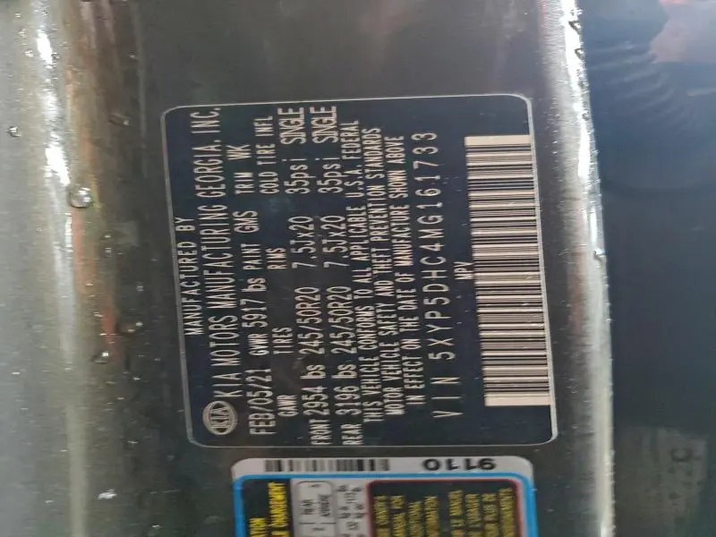 2021 KIA TELLURIDE SX  