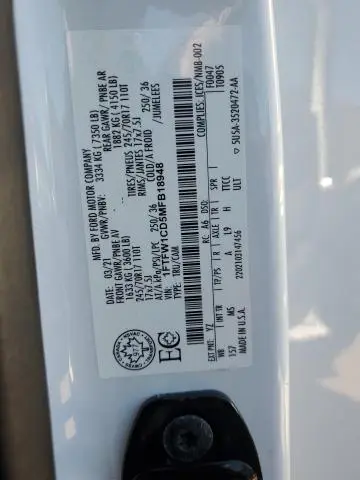 2021 FORD F150 SUPERCREW  