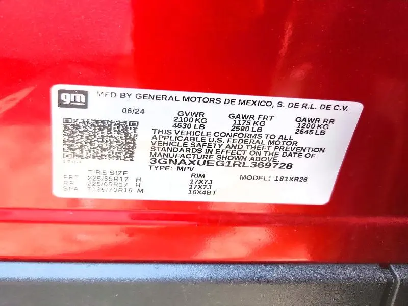 2024 CHEVROLET EQUINOX LT  