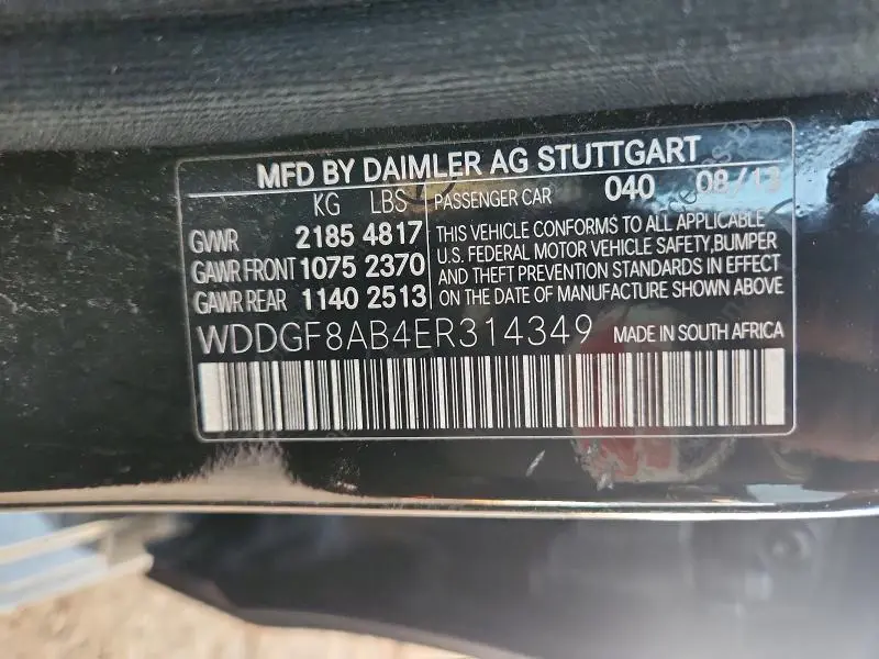 2014 MERCEDES-BENZ C 300 4MATIC  