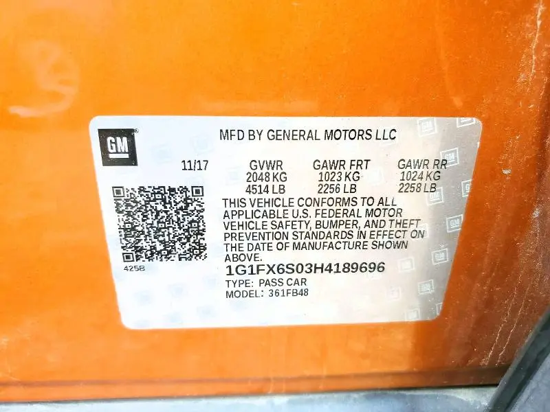 2017 CHEVROLET BOLT EV PREMIER  