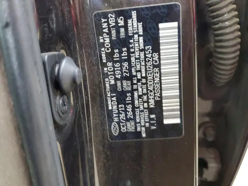 2014 HYUNDAI GENESIS 3.8L  