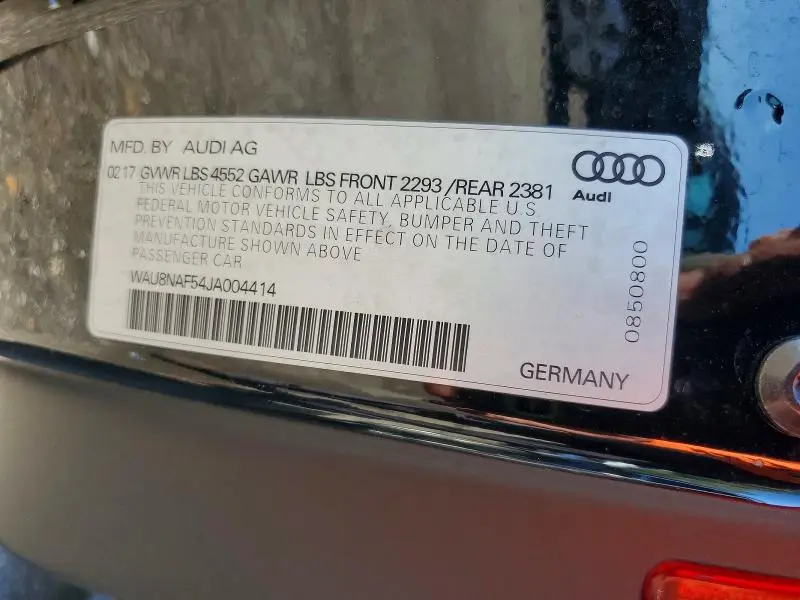 2018 AUDI A5 PREMIUM PLUS S-LINE  
