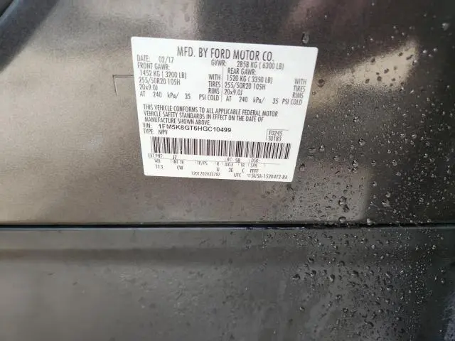 2017 FORD EXPLORER SPORT  