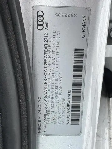 2015 AUDI A6 PREMIUM PLUS  