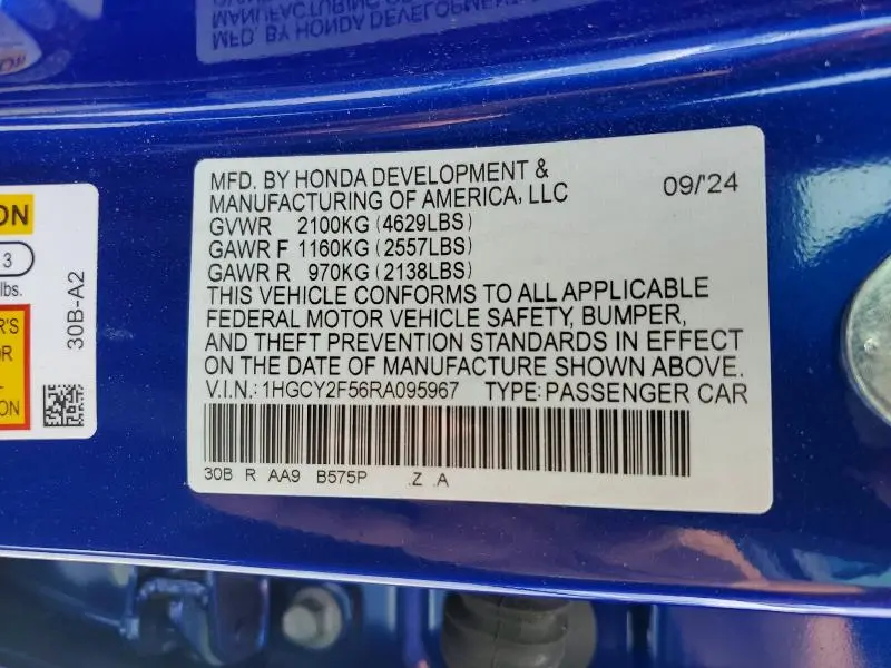 2024 HONDA ACCORD HYBRID SPORT  