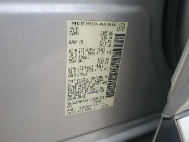 2018 NISSAN MURANO S  