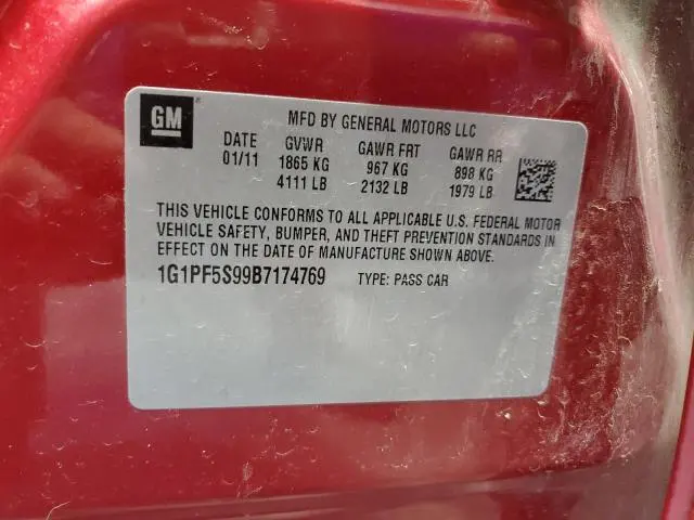 2011 CHEVROLET CRUZE LT  