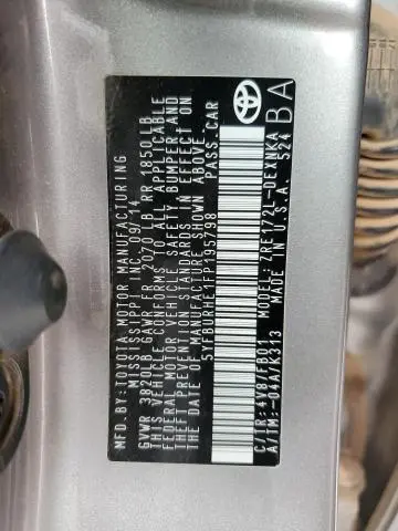 2015 TOYOTA COROLLA L  
