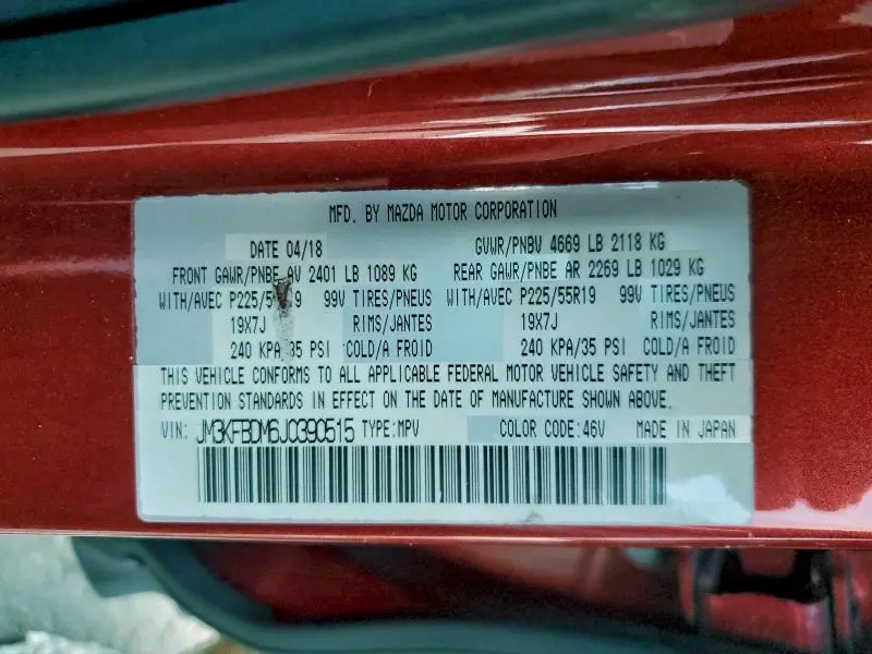 2018 MAZDA CX-5 GRAND TOURING  