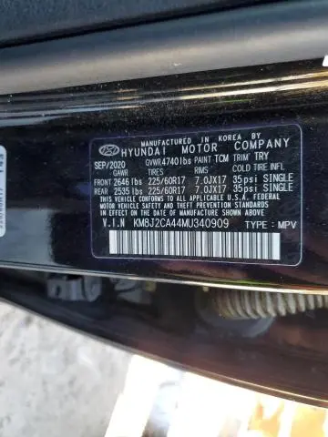 2021 HYUNDAI TUCSON SE  