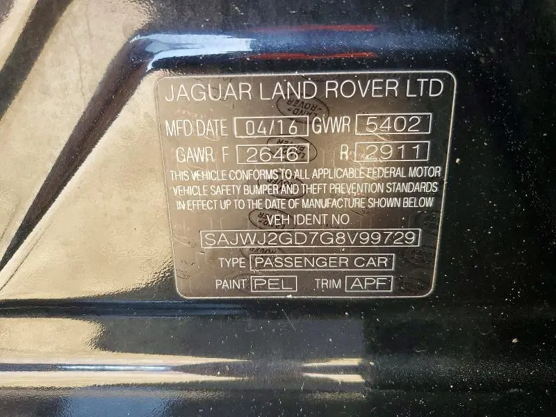 2016 JAGUAR XJL PORTFOLIO  