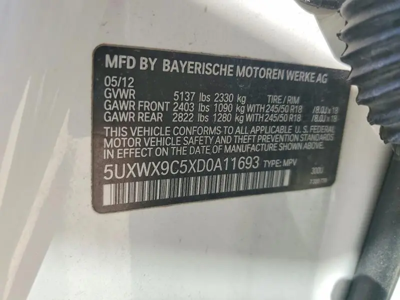 2013 BMW X3 XDRIVE28I  