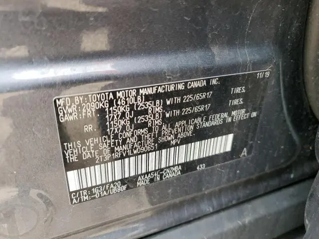 2020 TOYOTA RAV4 XLE