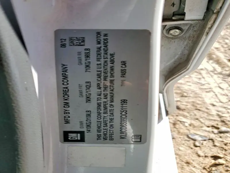 2013 CHEVROLET SPARK 1LT  