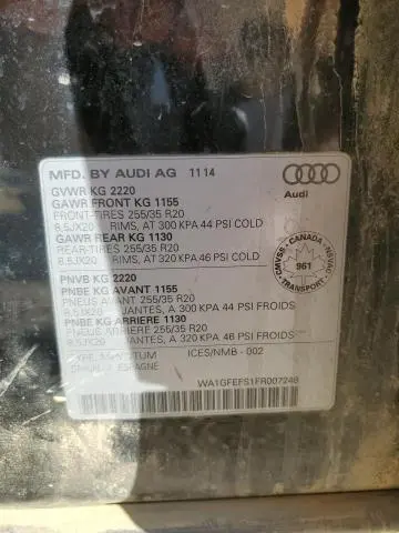 2015 AUDI Q3 PRESTIGE  
