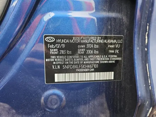 2019 HYUNDAI ELANTRA SEL  