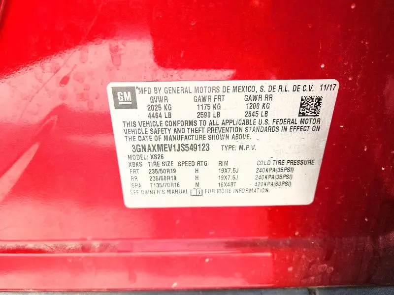2018 CHEVROLET EQUINOX PREMIER  
