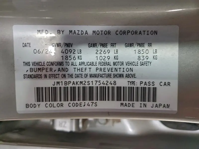 2025 MAZDA 3 SELECT SPORT  