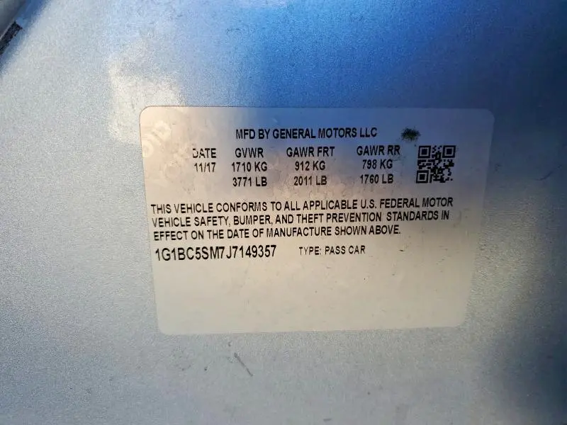 2018 CHEVROLET CRUZE LS  