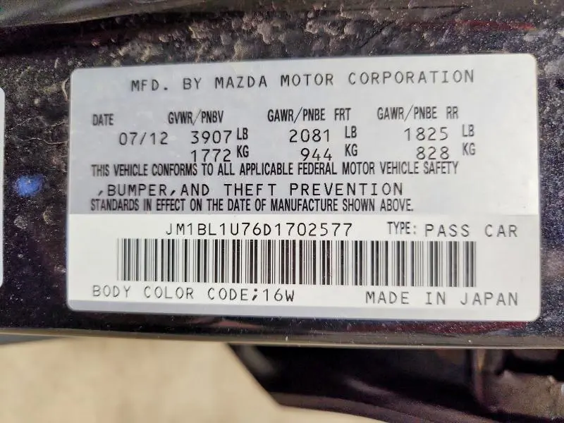 2013 MAZDA 3 I  