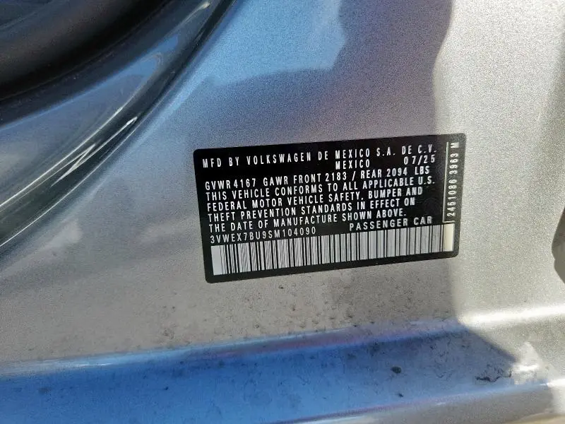 2025 VOLKSWAGEN JETTA SE  