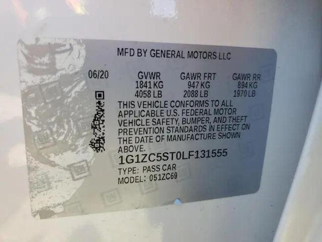 2020 CHEVROLET MALIBU LS