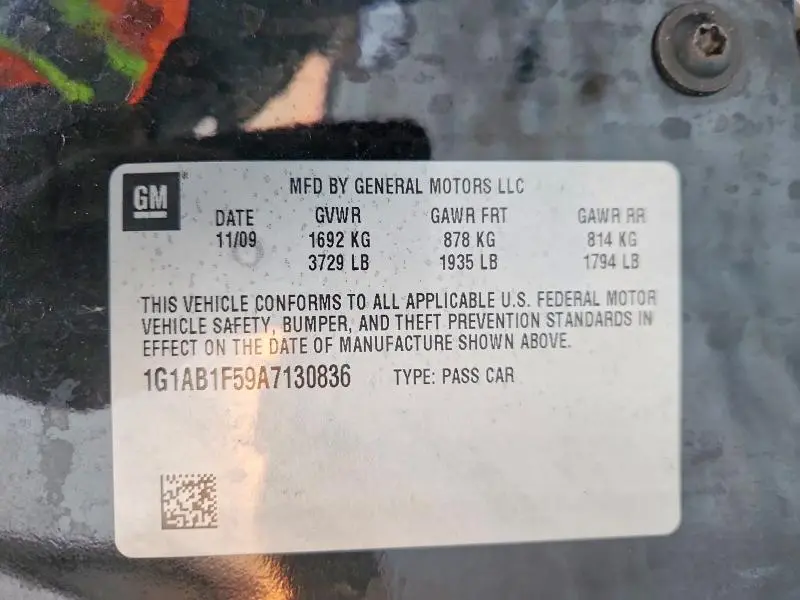 2010 CHEVROLET COBALT LS  