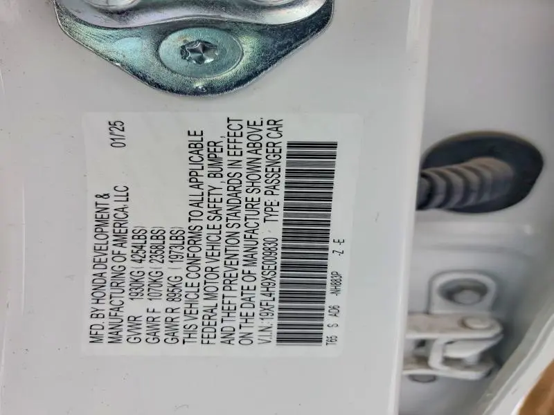 2025 HONDA CIVIC SPORT TOURING  