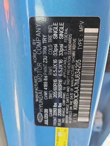 2021 HYUNDAI KONA SE  