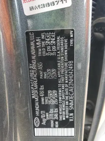 2022 HYUNDAI TUCSON LIMITED  