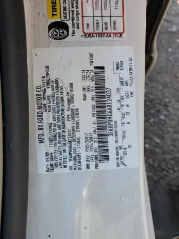 2010 FORD FUSION SE  