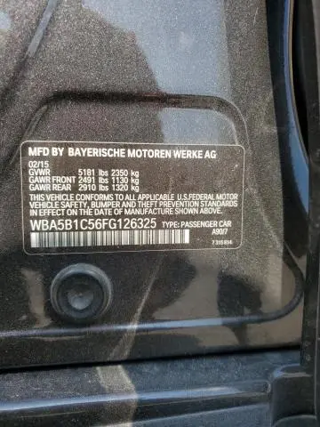 2015 BMW 535 I  