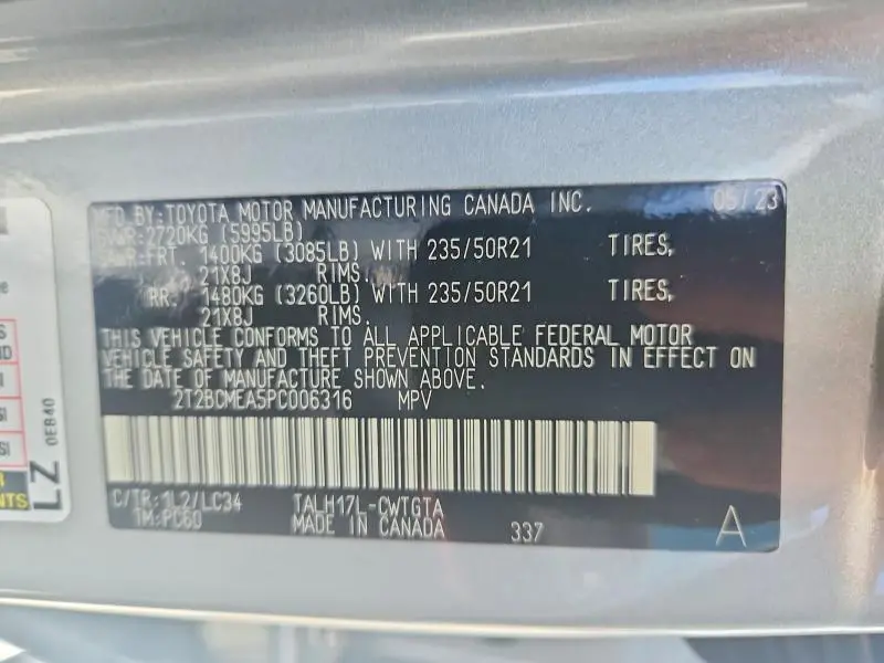 2023 LEXUS RX 500H F SPORT  