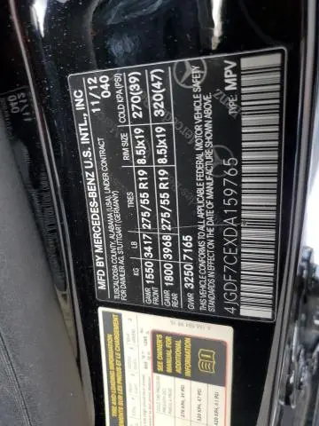 2013 MERCEDES-BENZ GL 450 4MATIC  