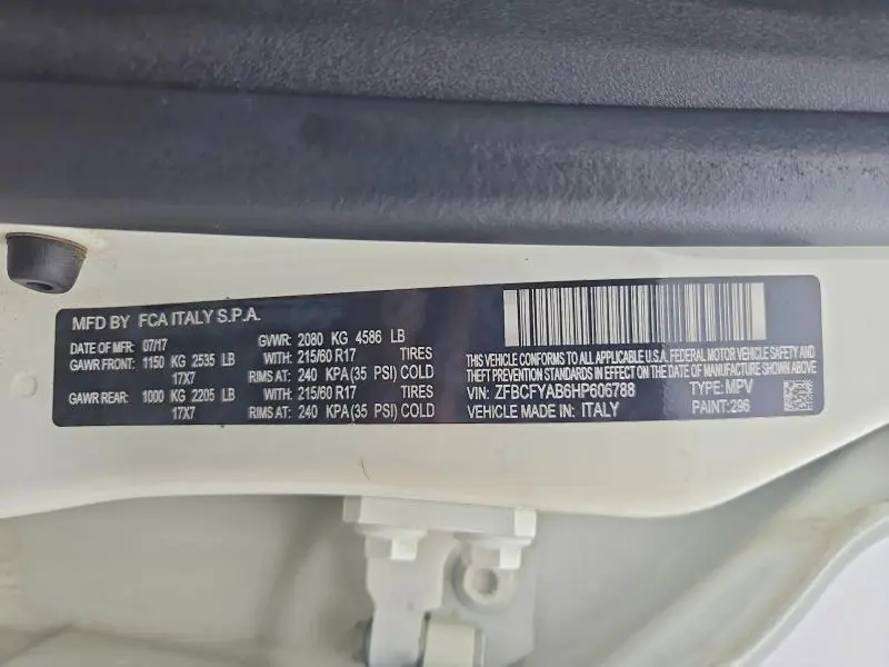 2017 FIAT 500X POP  