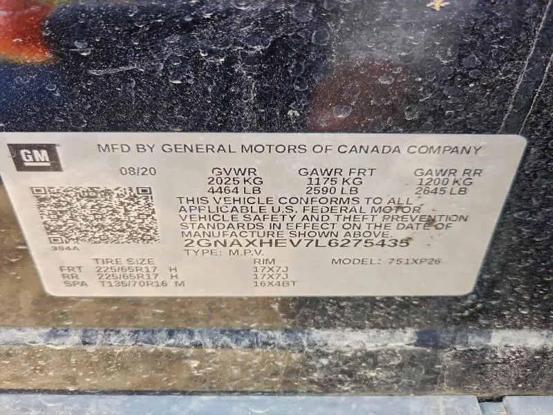 2020 CHEVROLET EQUINOX LS  