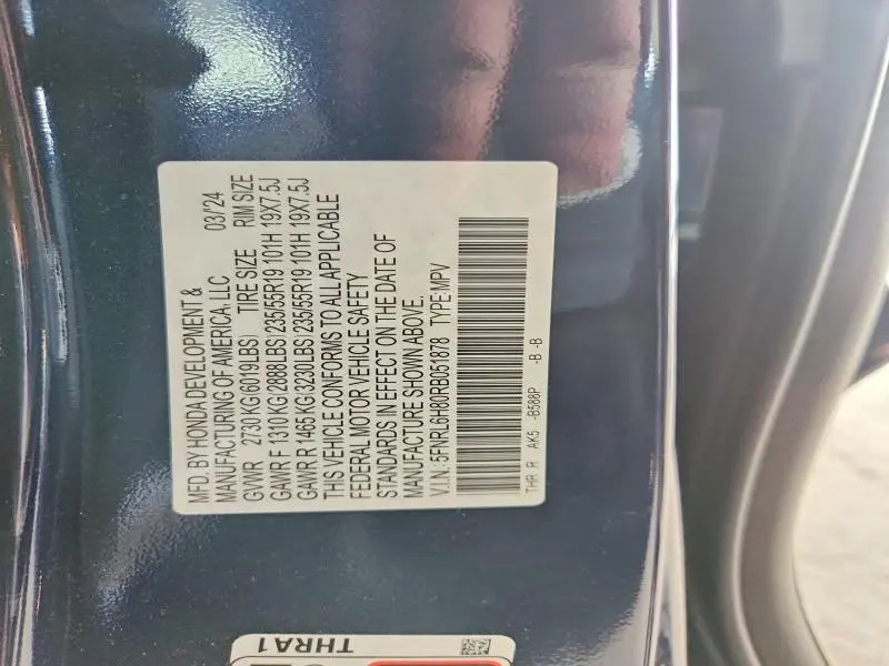 2024 HONDA ODYSSEY TOURING  