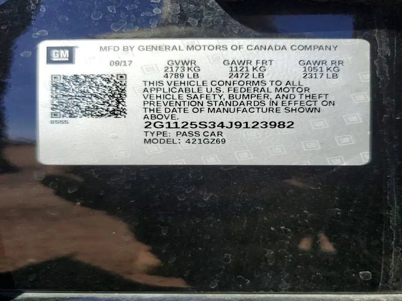 2018 CHEVROLET IMPALA PREMIER  