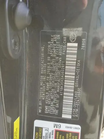 2010 TOYOTA CAMRY SE  