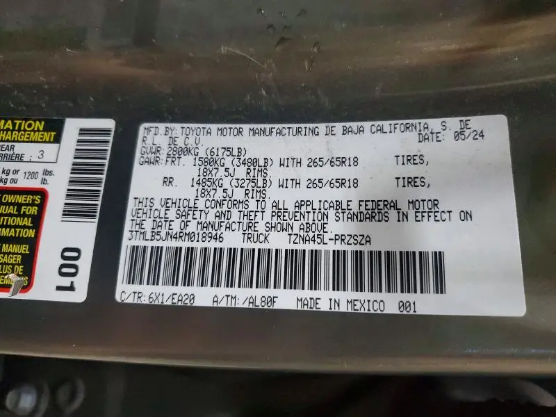 2024 TOYOTA TACOMA TRD SPORT  