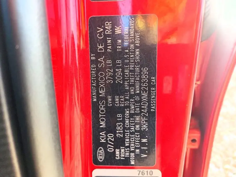 2021 KIA FORTE LXS  