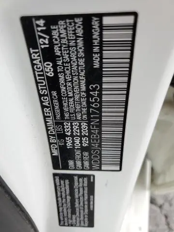 2015 MERCEDES-BENZ CLA 250  