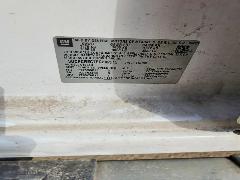 2014 CHEVROLET SILVERADO C1500 LT  