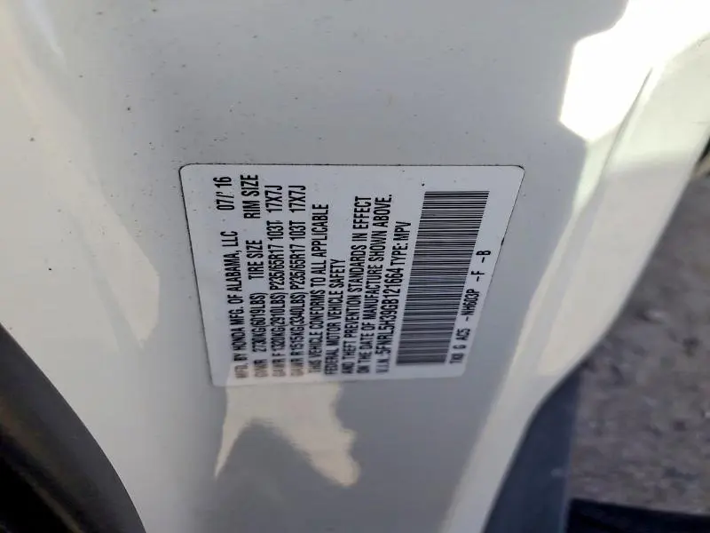 2016 HONDA ODYSSEY SE  