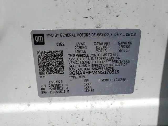 2022 CHEVROLET EQUINOX LS  