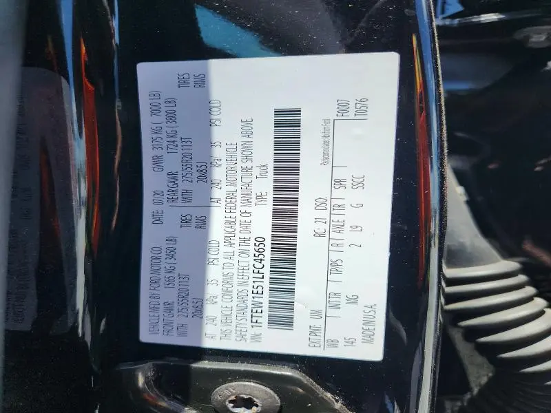 2020 FORD F150 SUPERCREW  