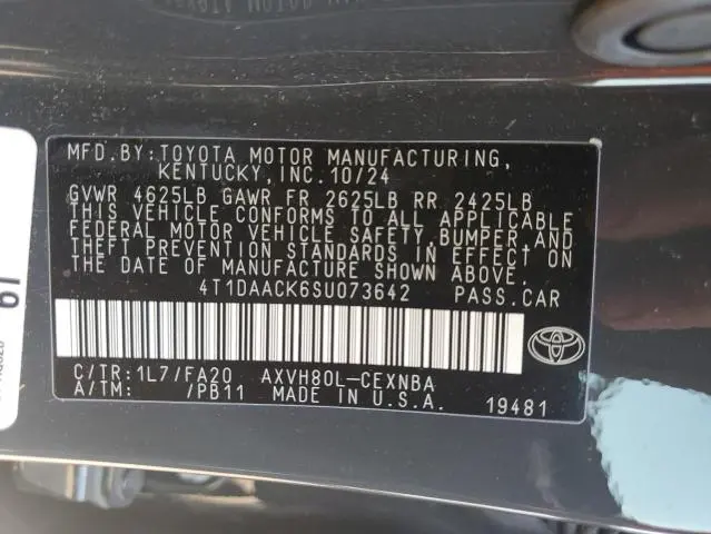 2025 TOYOTA CAMRY XSE  