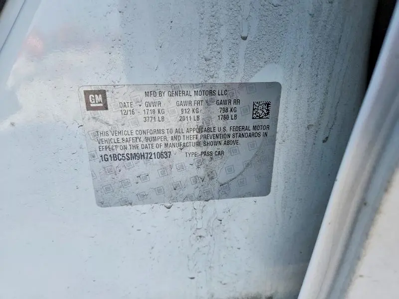 2017 CHEVROLET CRUZE LS  